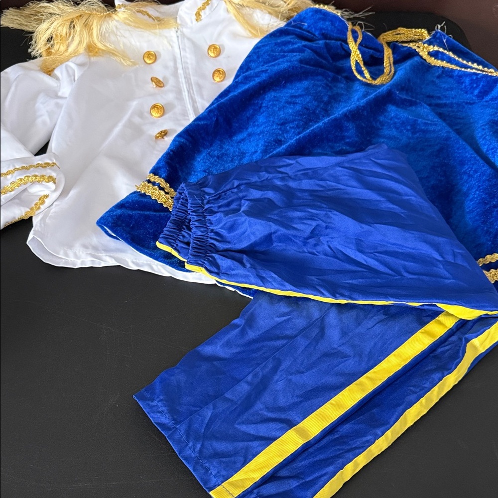 Royal Blue and White Kids Costume Set